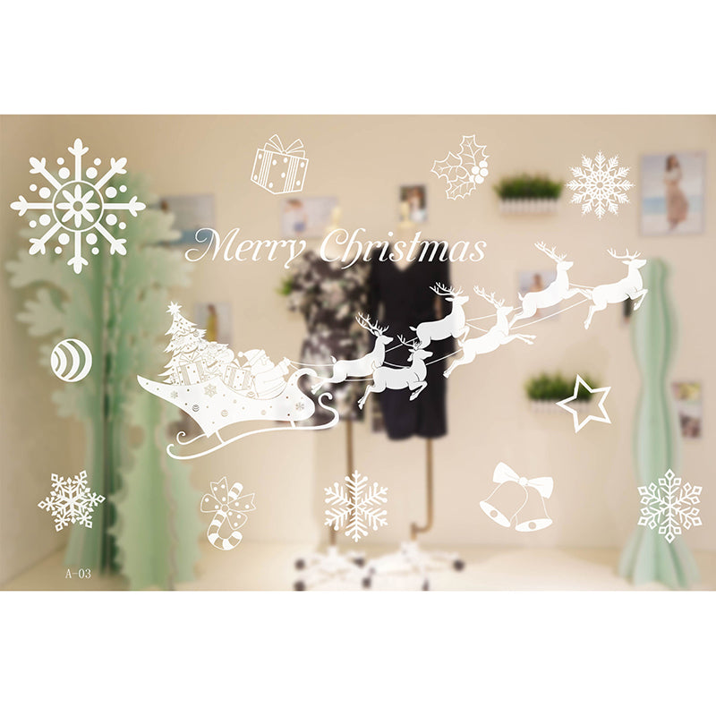 Non-adhesive Static Paste for Christmas Window Decoration