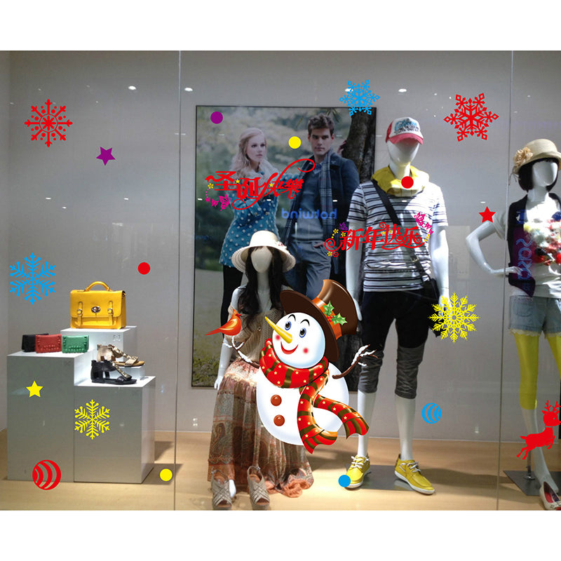 Non-adhesive Static Paste for Christmas Window Decoration
