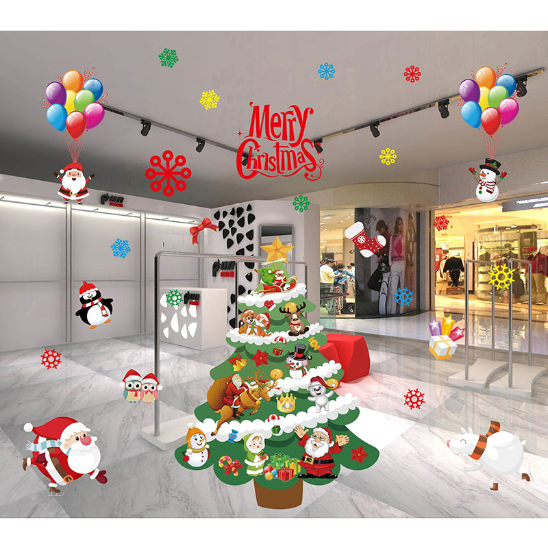 Non-adhesive Static Paste for Christmas Window Decoration