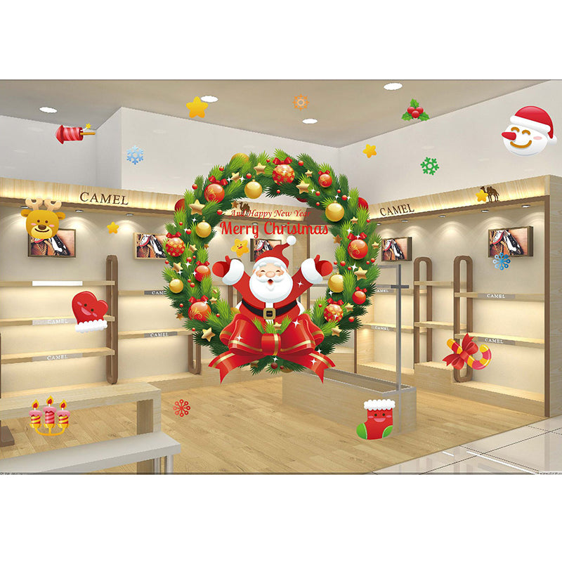 Non-adhesive Static Paste for Christmas Window Decoration