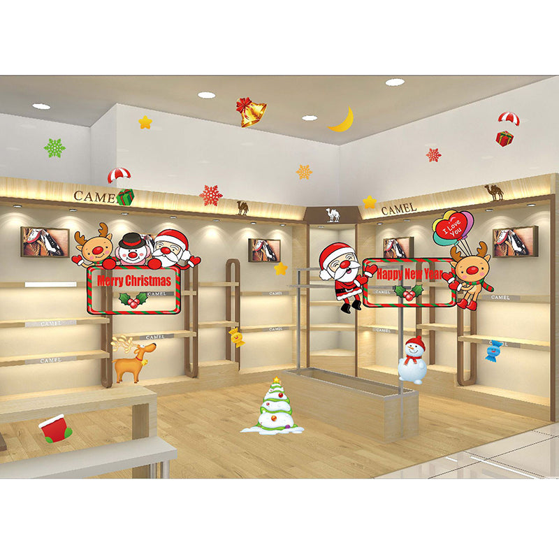 Non-adhesive Static Paste for Christmas Window Decoration