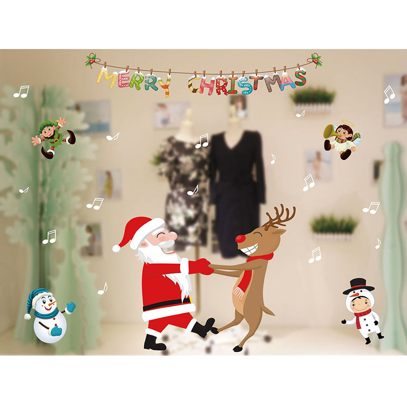 Non-adhesive Static Paste for Christmas Window Decoration