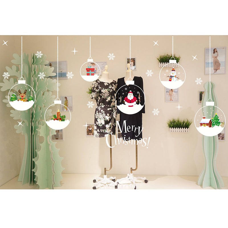 Non-adhesive Static Paste for Christmas Window Decoration