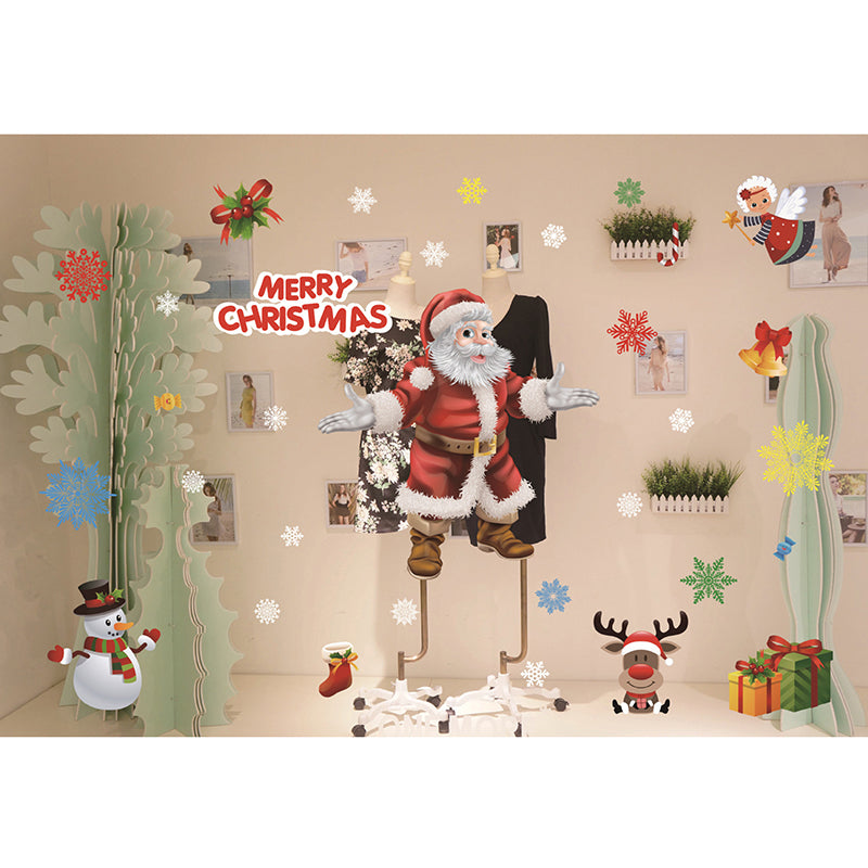 Non-adhesive Static Paste for Christmas Window Decoration