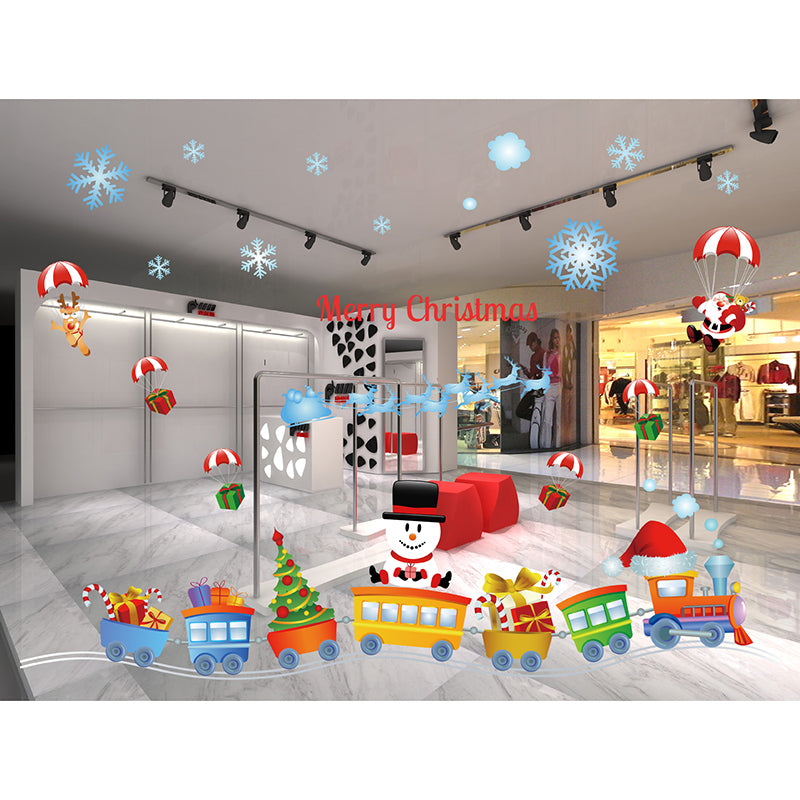 Non-adhesive Static Paste for Christmas Window Decoration