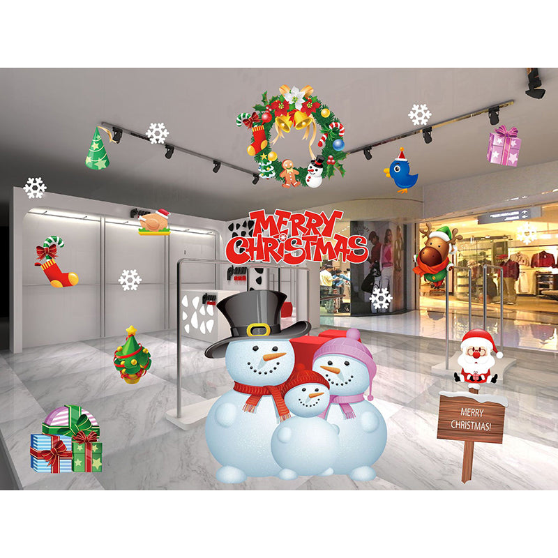 Non-adhesive Static Paste for Christmas Window Decoration