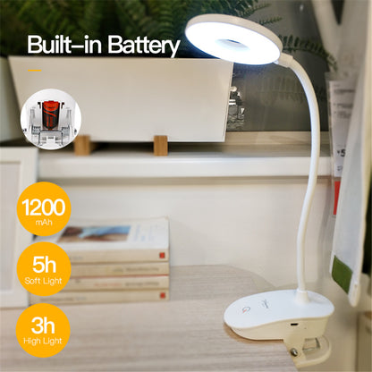 USB Charging Creative Bedroom Children Learning Studying Touch Small Table Lamp Light