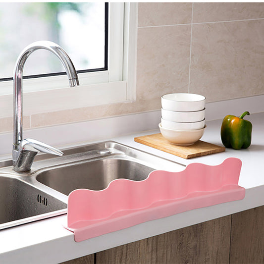 Water Splash Guard Baffle Board Sucker Wash Basin Sink Board Kitchen Gadget