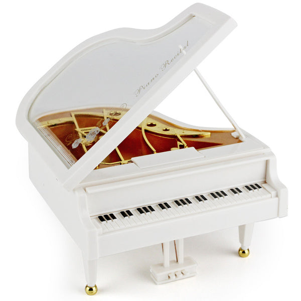 Romantic Piano Music Box Desktop Ornament Crafts for Room Decoration