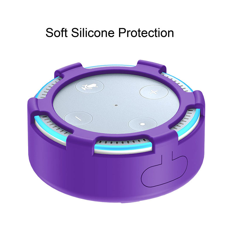 For Amazon Echo Dot 2 Silicone Cover Speaker Anti-slip Dust-proof Case