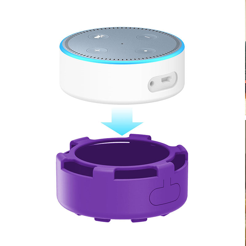 For Amazon Echo Dot 2 Silicone Cover Speaker Anti-slip Dust-proof Case