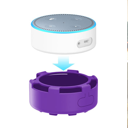 For Amazon Echo Dot 2 Silicone Cover Speaker Anti-slip Dust-proof Case