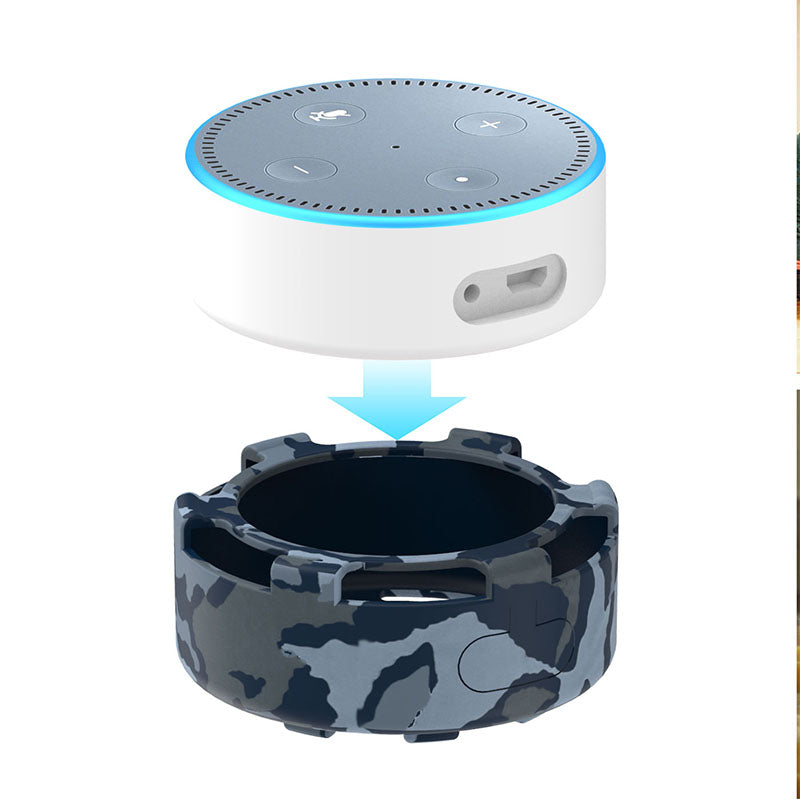 For Amazon Echo Dot 2 Silicone Cover Speaker Anti-slip Dust-proof Case