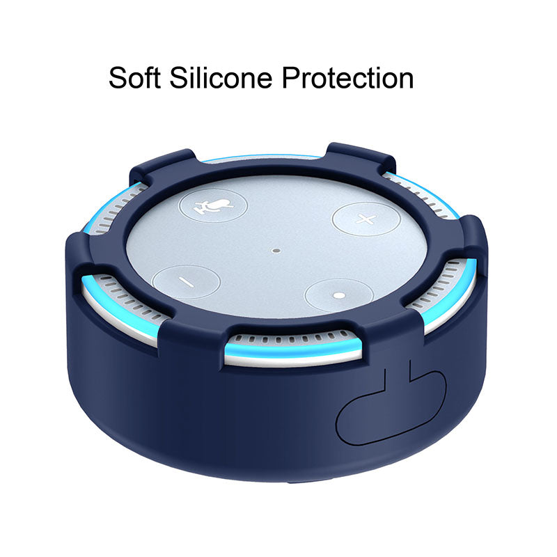 For Amazon Echo Dot 2 Silicone Cover Speaker Anti-slip Dust-proof Case
