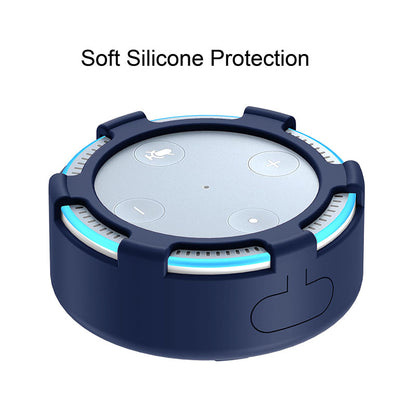 For Amazon Echo Dot 2 Silicone Cover Speaker Anti-slip Dust-proof Case