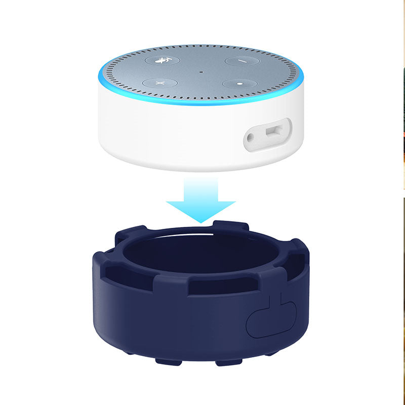 For Amazon Echo Dot 2 Silicone Cover Speaker Anti-slip Dust-proof Case