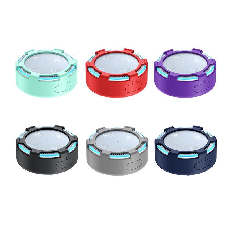 For Amazon Echo Dot 2 Silicone Cover Speaker Anti-slip Dust-proof Case