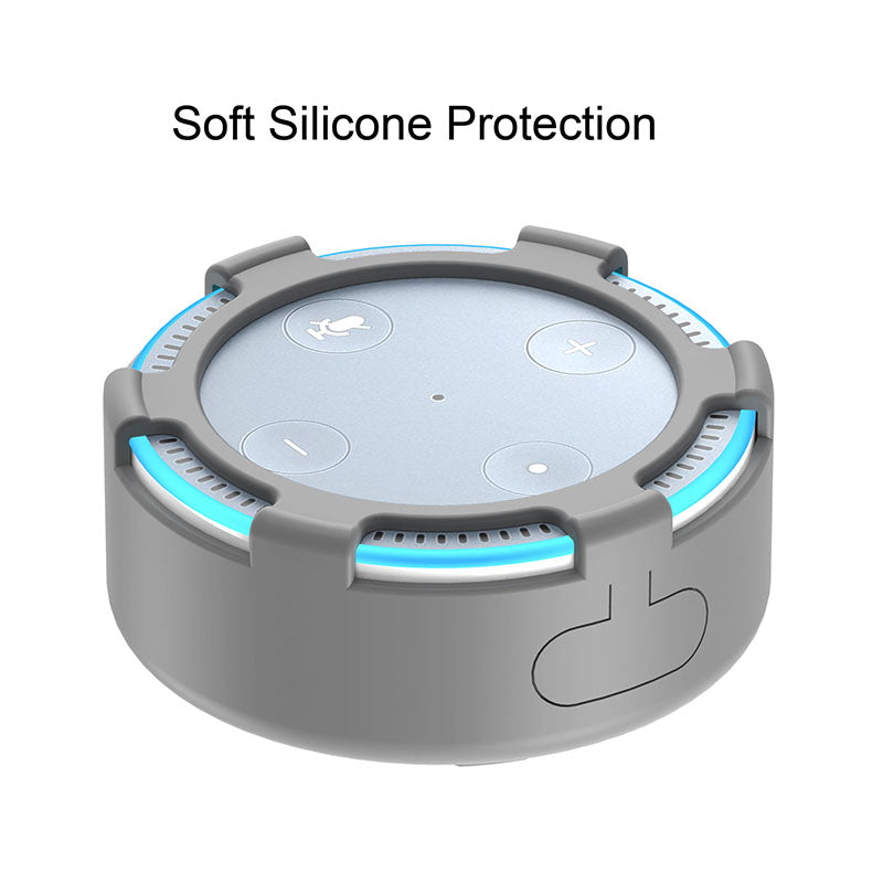 For Amazon Echo Dot 2 Silicone Cover Speaker Anti-slip Dust-proof Case