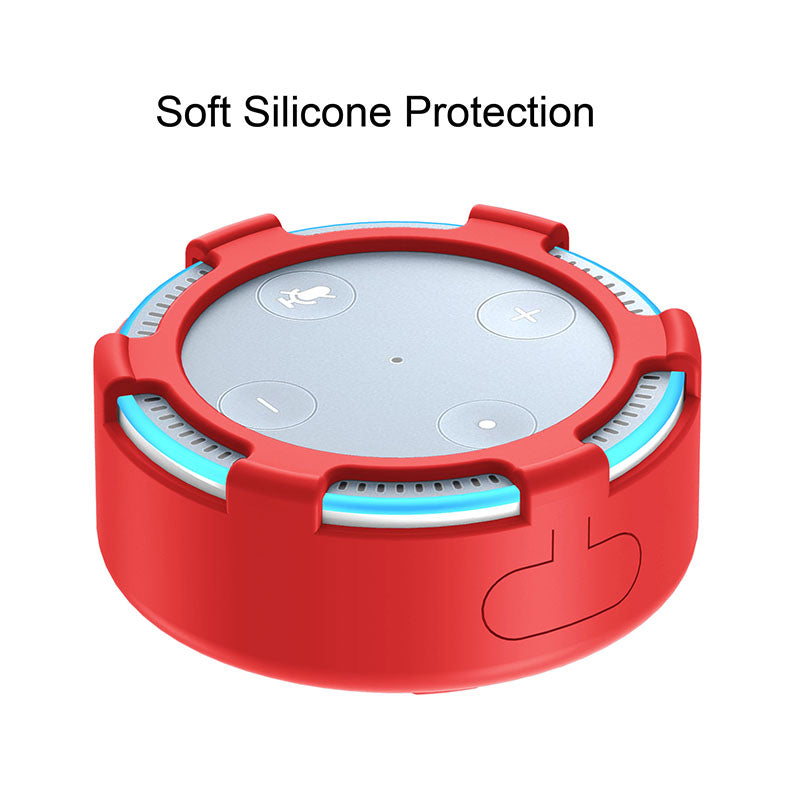For Amazon Echo Dot 2 Silicone Cover Speaker Anti-slip Dust-proof Case