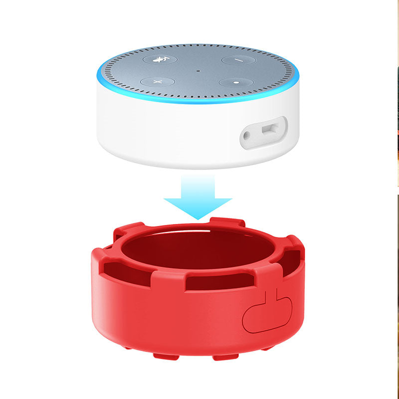 For Amazon Echo Dot 2 Silicone Cover Speaker Anti-slip Dust-proof Case
