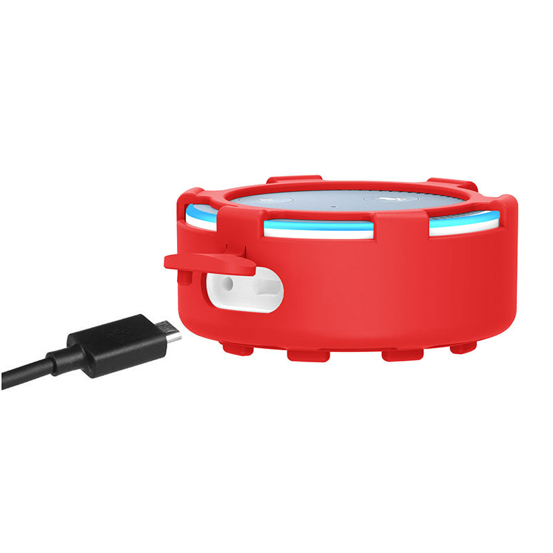 For Amazon Echo Dot 2 Silicone Cover Speaker Anti-slip Dust-proof Case