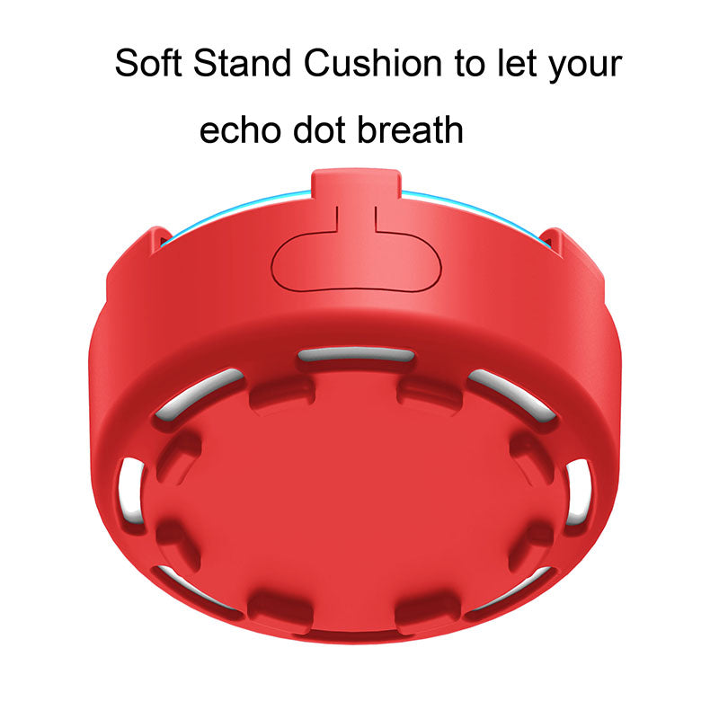 For Amazon Echo Dot 2 Silicone Cover Speaker Anti-slip Dust-proof Case