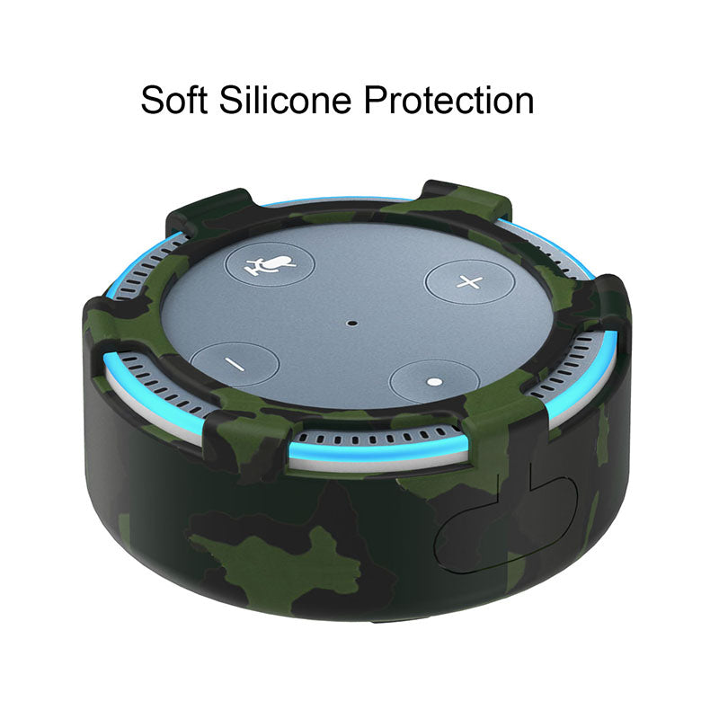 For Amazon Echo Dot 2 Silicone Cover Speaker Anti-slip Dust-proof Case