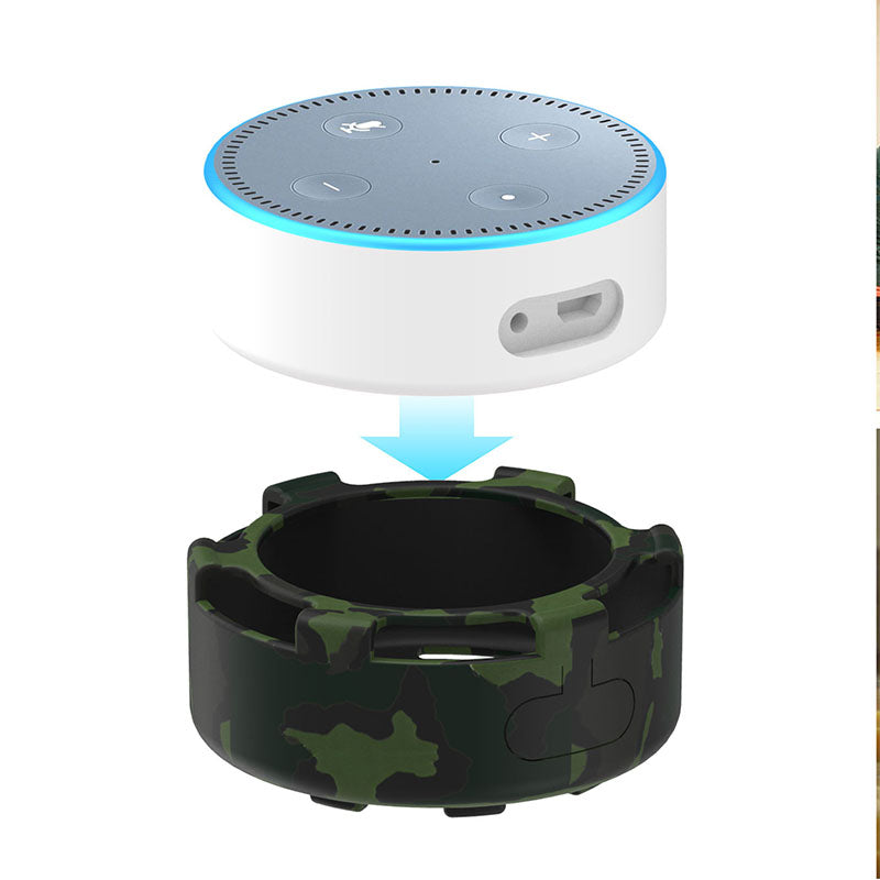 For Amazon Echo Dot 2 Silicone Cover Speaker Anti-slip Dust-proof Case