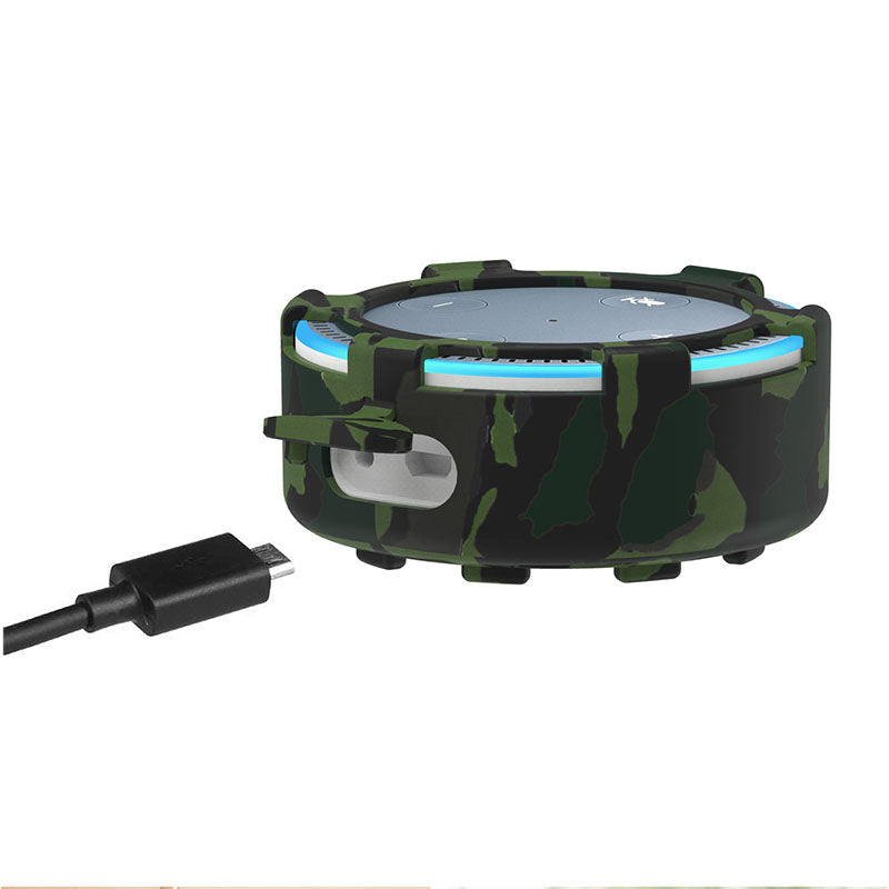 For Amazon Echo Dot 2 Silicone Cover Speaker Anti-slip Dust-proof Case