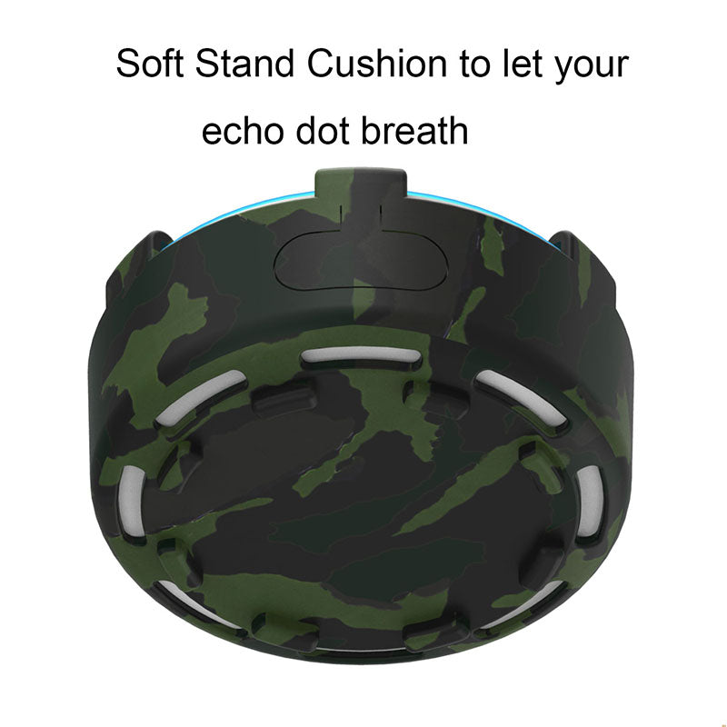 For Amazon Echo Dot 2 Silicone Cover Speaker Anti-slip Dust-proof Case