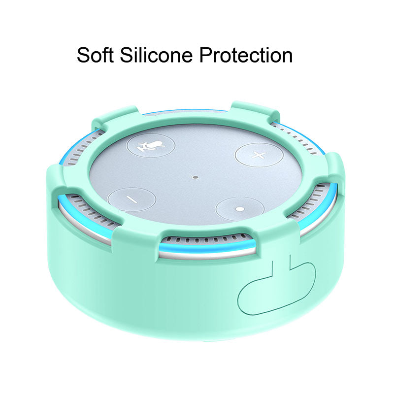 For Amazon Echo Dot 2 Silicone Cover Speaker Anti-slip Dust-proof Case