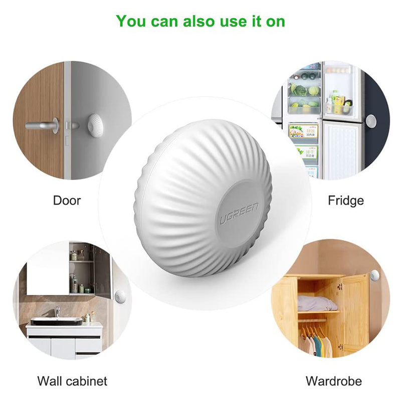 UGREEN 2Pcs Self-adhesive Door Stopper Wall Protector Soft Foam Doorstop Pad