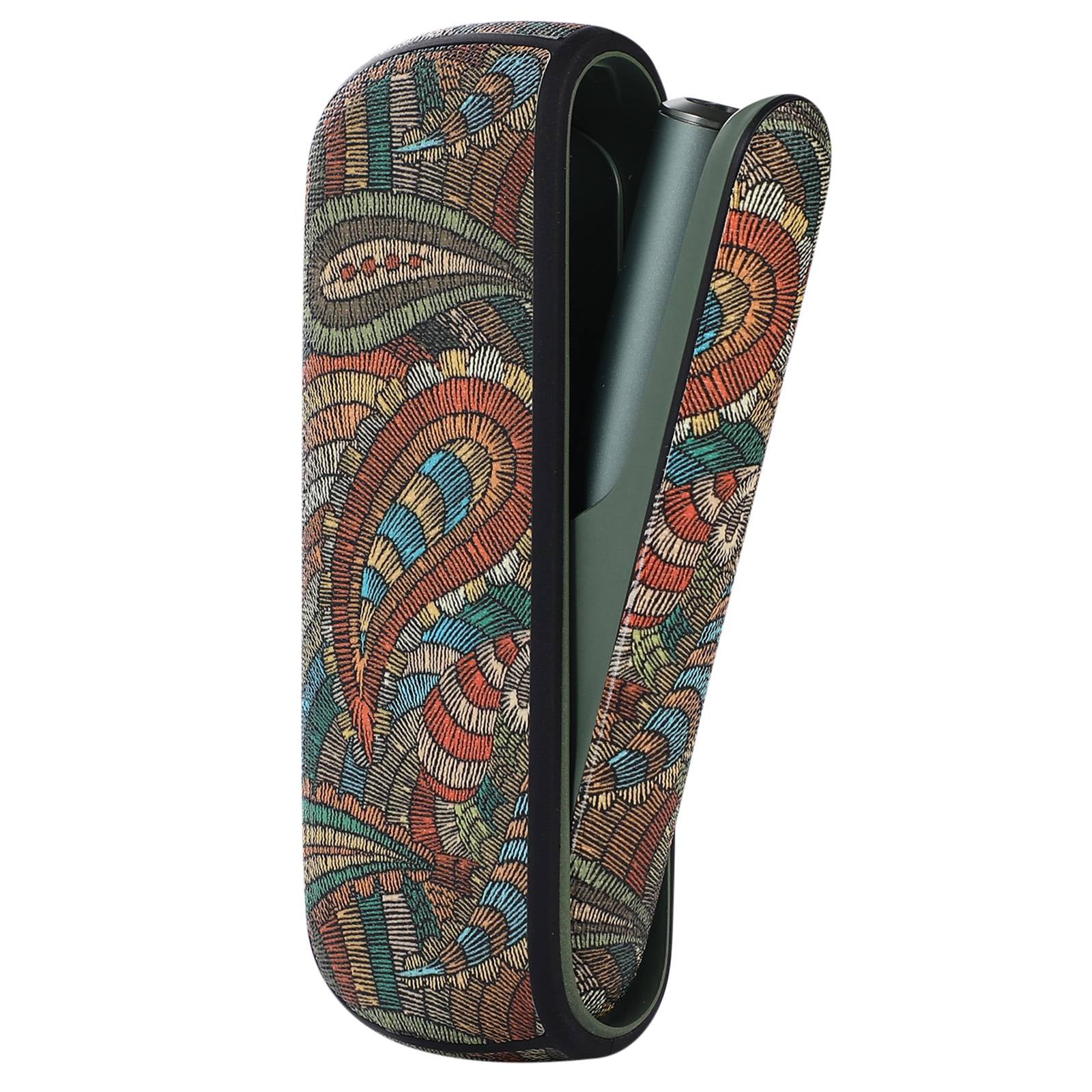 Protective Case for IQOS ILUMA, Stylish Pattern PU Leather + TPU Anti-scratch Dust-proof Cover Protector