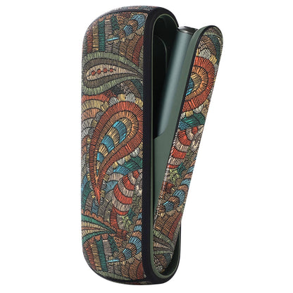 Protective Case for IQOS ILUMA, Stylish Pattern PU Leather + TPU Anti-scratch Dust-proof Cover Protector
