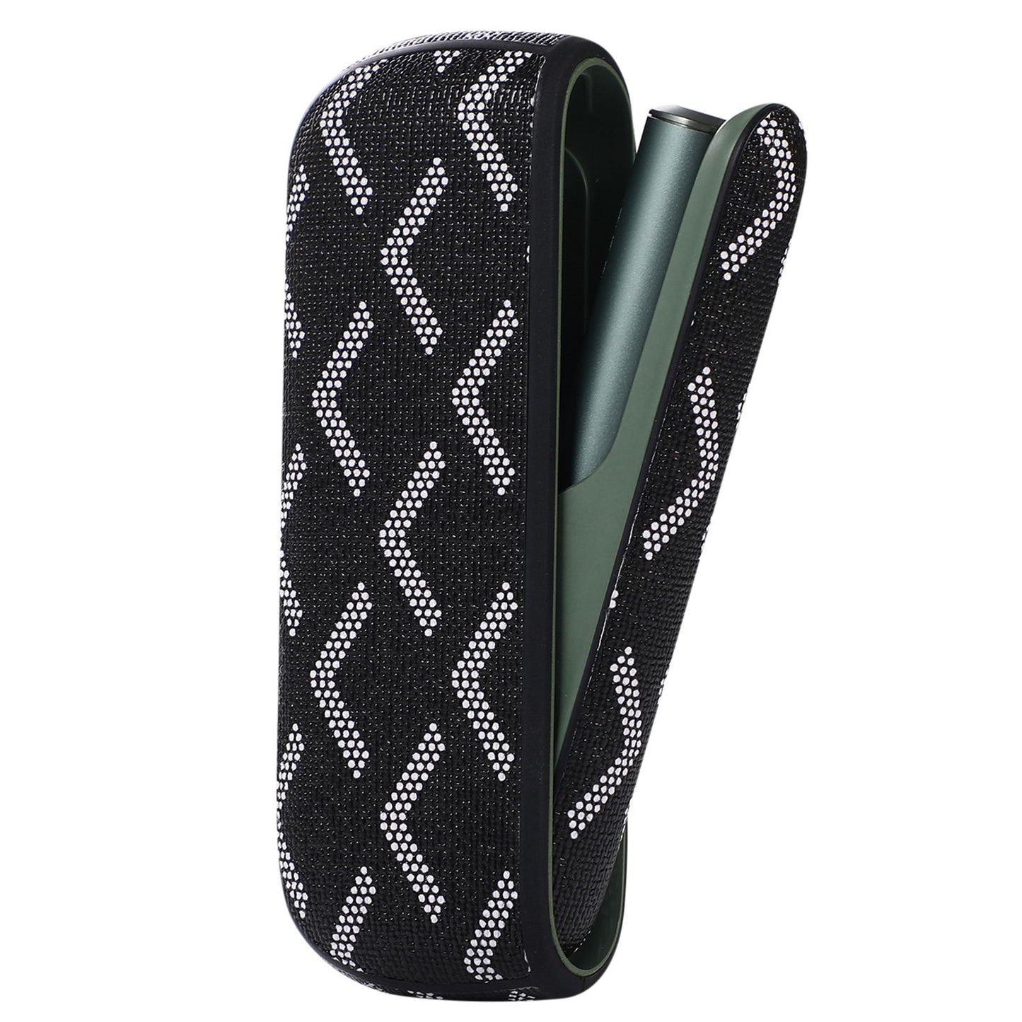 Protective Case for IQOS ILUMA, Stylish Pattern PU Leather + TPU Anti-scratch Dust-proof Cover Protector