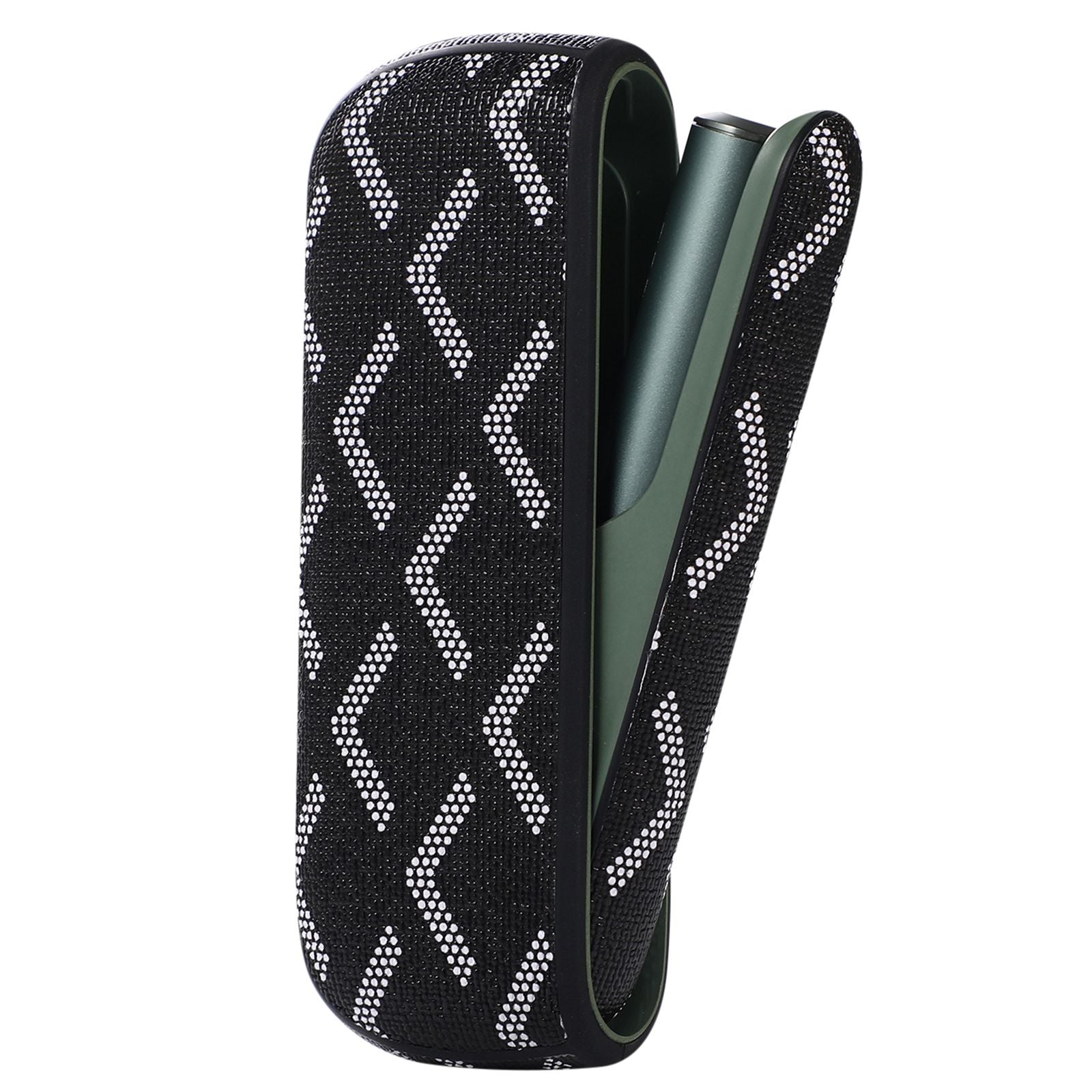 Protective Case for IQOS ILUMA, Stylish Pattern PU Leather + TPU Anti-scratch Dust-proof Cover Protector