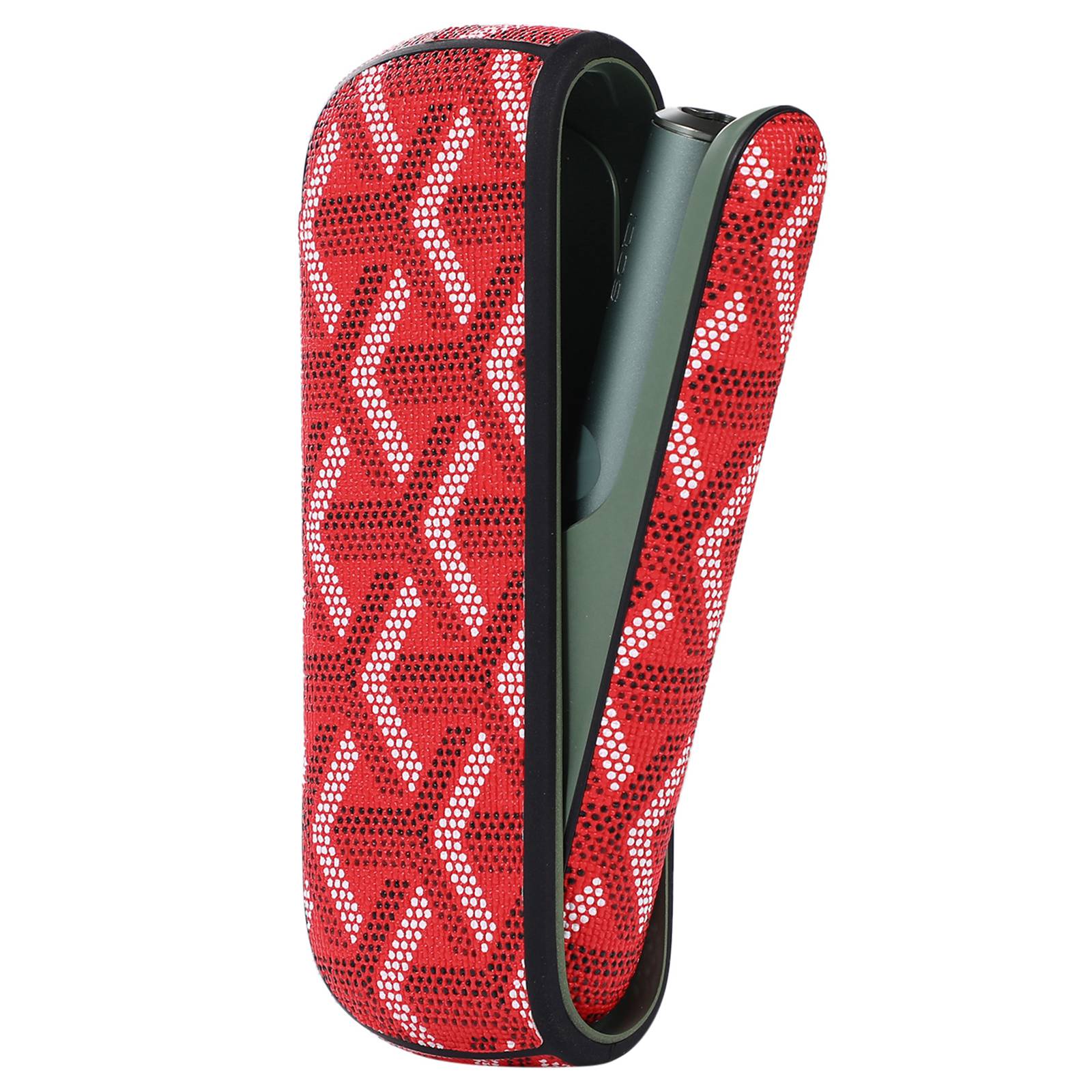 Protective Case for IQOS ILUMA, Stylish Pattern PU Leather + TPU Anti-scratch Dust-proof Cover Protector