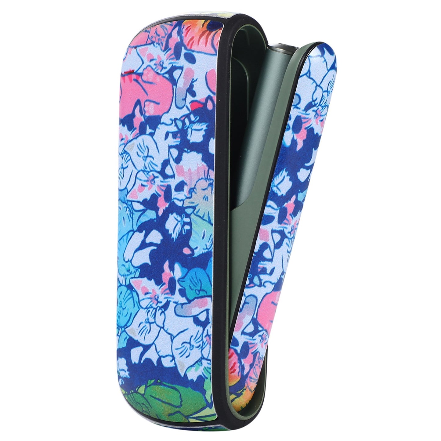 Protective Case for IQOS ILUMA, Stylish Pattern PU Leather + TPU Anti-scratch Dust-proof Cover Protector
