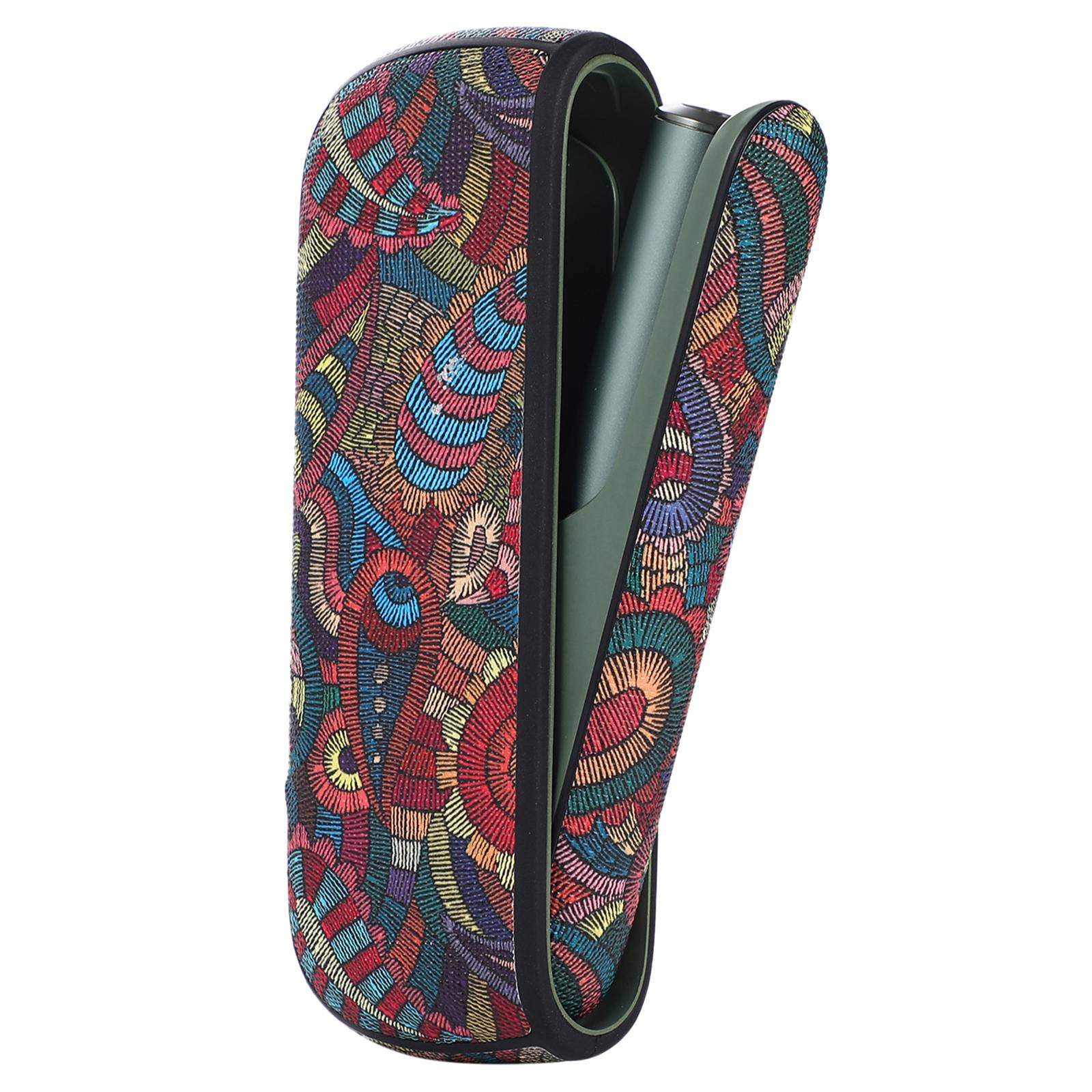 Protective Case for IQOS ILUMA, Stylish Pattern PU Leather + TPU Anti-scratch Dust-proof Cover Protector