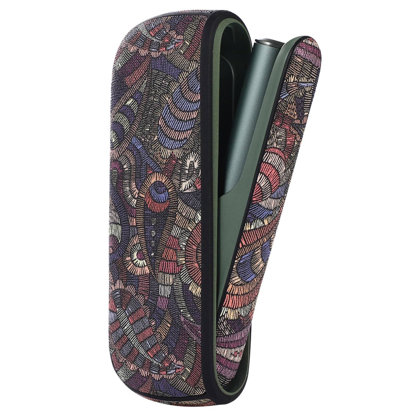 Protective Case for IQOS ILUMA, Stylish Pattern PU Leather + TPU Anti-scratch Dust-proof Cover Protector