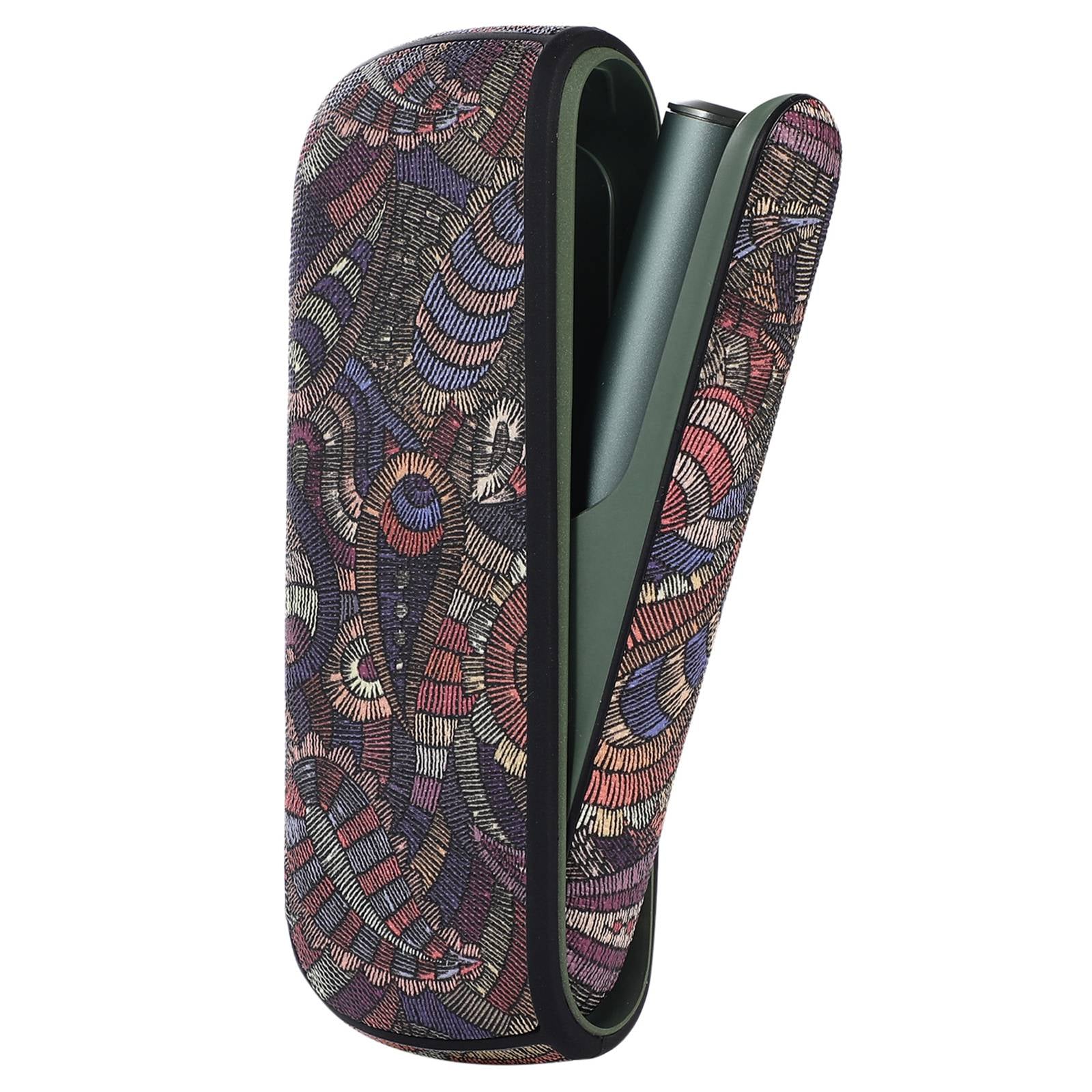Protective Case for IQOS ILUMA, Stylish Pattern PU Leather + TPU Anti-scratch Dust-proof Cover Protector
