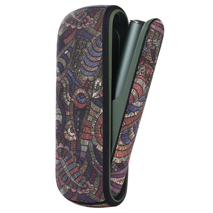 Protective Case for IQOS ILUMA, Stylish Pattern PU Leather + TPU Anti-scratch Dust-proof Cover Protector