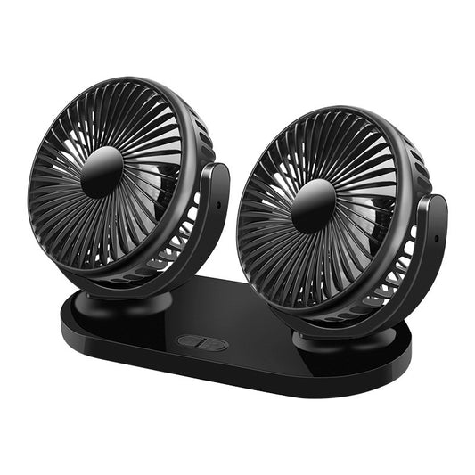 12/24V USB Car Cooling Fan Air Conditioner 360 Degree Rotating Levels Adjustable