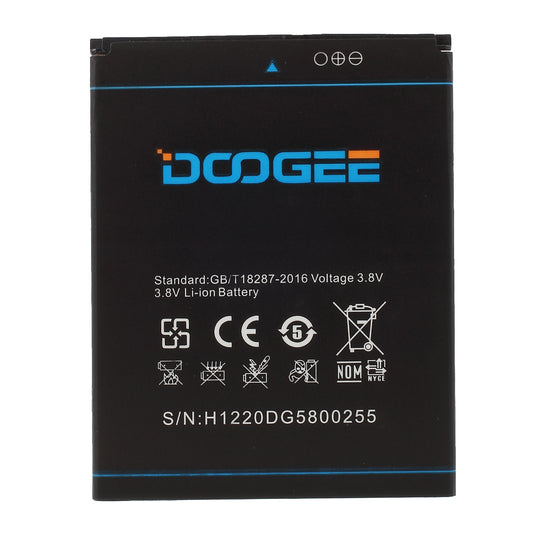 Removable S/N: H1220DG5800255 Li-ion Battery for Doogee KissMe DG580 (2500mAh)
