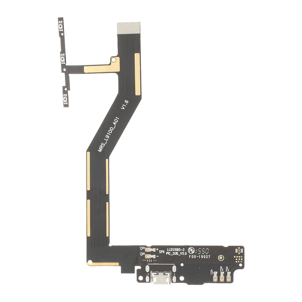 OEM Power On/Off and Volume Buttons + Charging Port Flex Cable for BQ Aquaris M5 5.0-inch