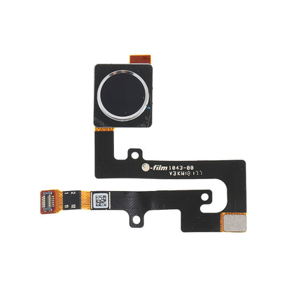Replacement Home Key Fingerprint Button Flex Cable Part (OEM Disassembly) for Nokia 6.1 Plus / X6 - Black