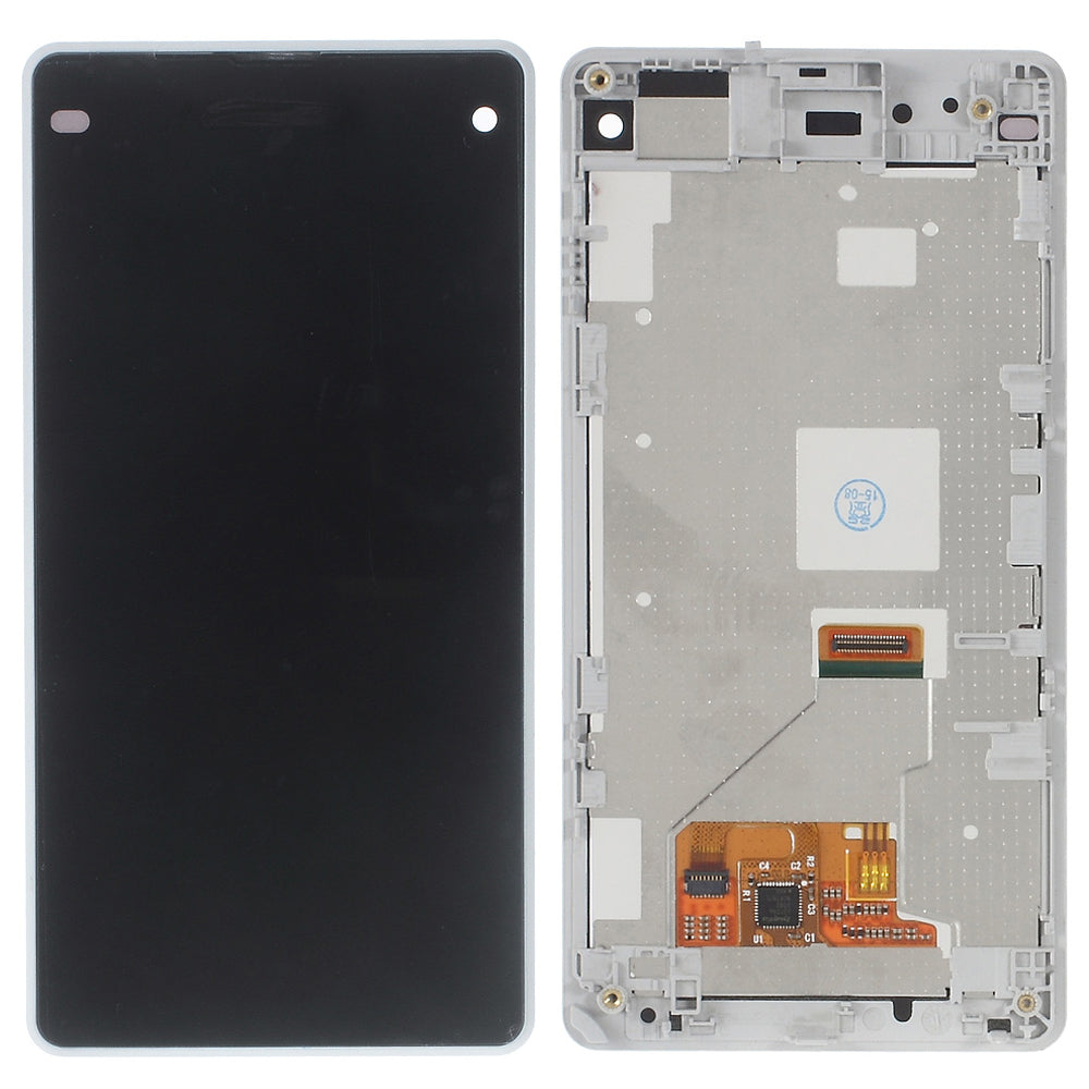 OEM LCD Screen and Digitizer Assembly with Front Housing for Sony Xperia Z1 Compact D5503