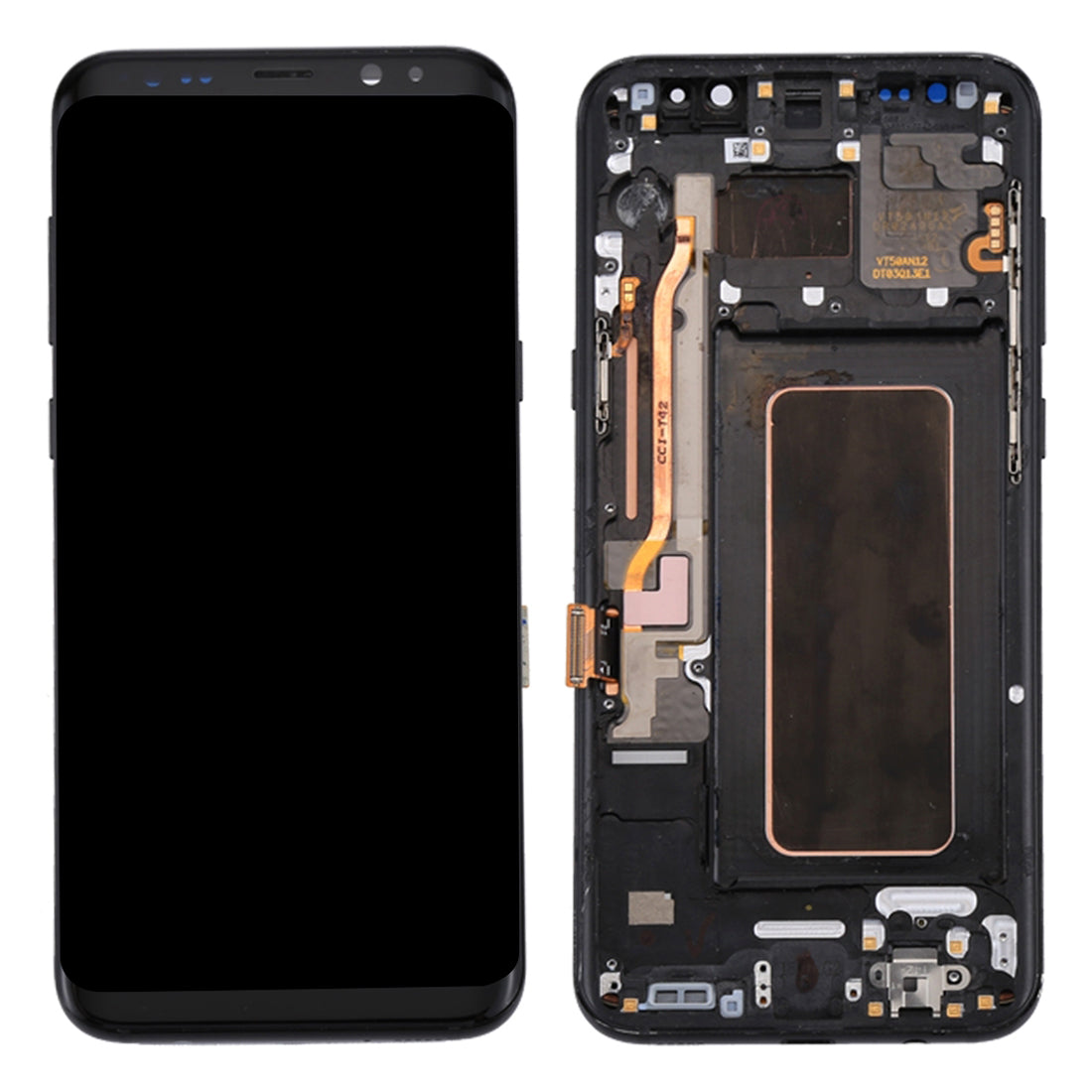 OEM Screen and Digitizer Assembly + Frame + Small Parts Replacement for Samsung Galaxy S8+ G955