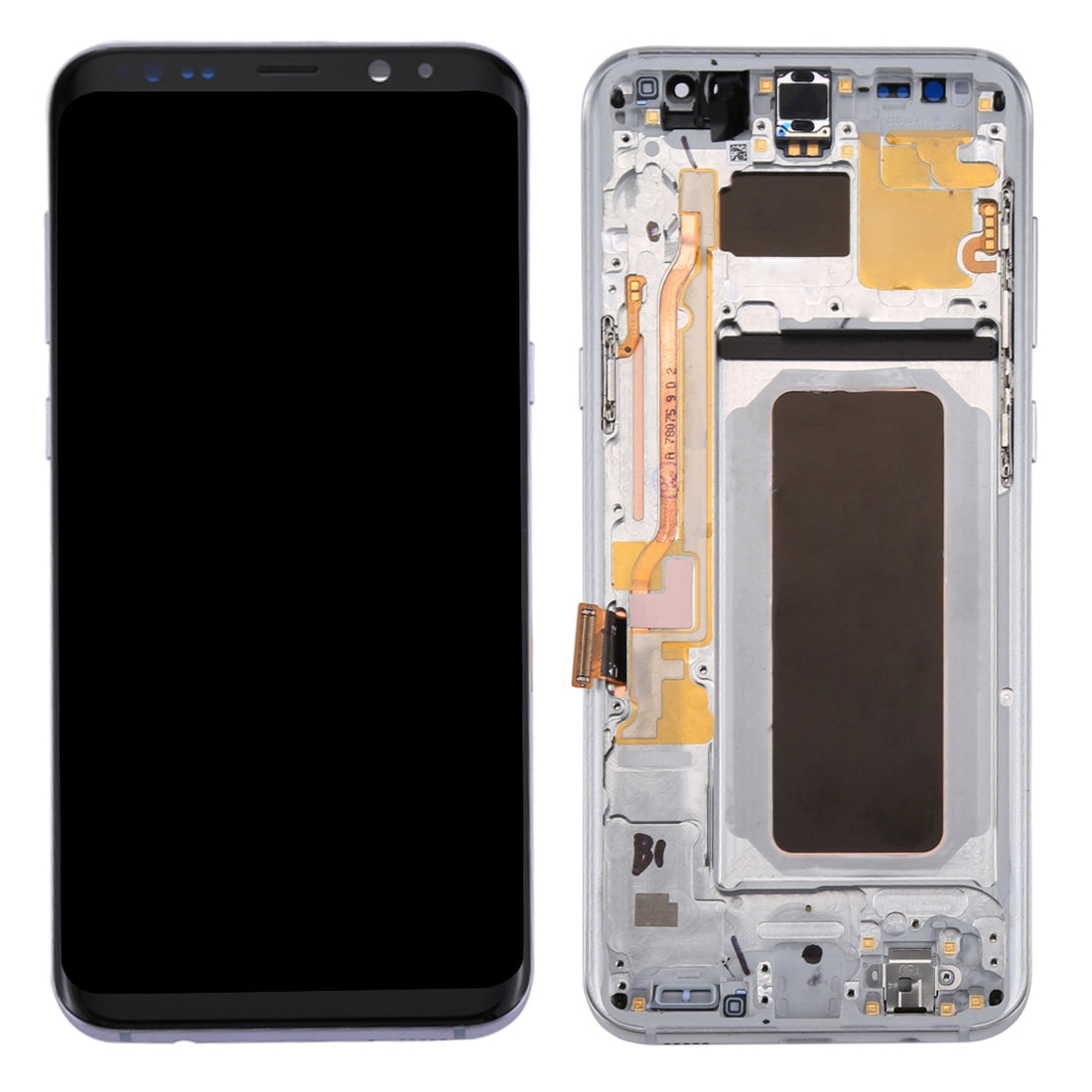 OEM Screen and Digitizer Assembly + Frame + Small Parts Replacement for Samsung Galaxy S8+ G955
