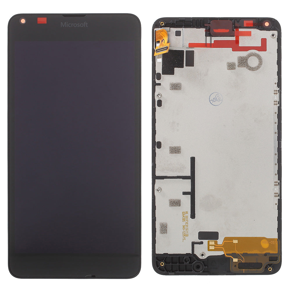 OEM Screen and Digitizer Assembly + Frame for Microsoft Lumia 640 - Black